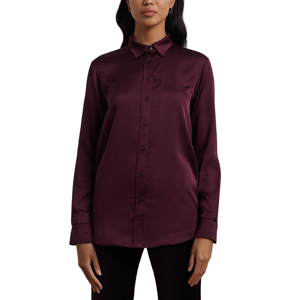 Lauren Ralph Lauren Classic Fit Satin Charmeuse Shirt